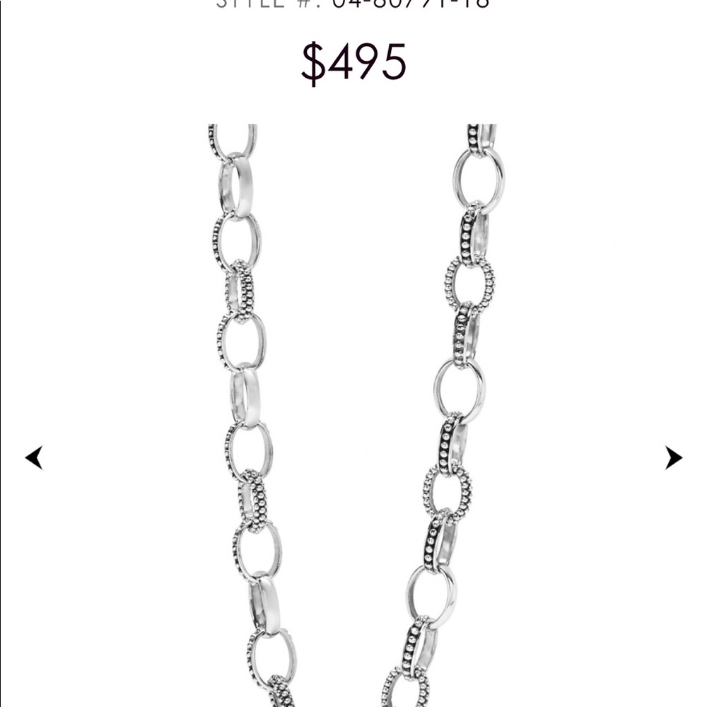 Lagos caviar link 925 chain.